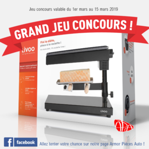 Jeu concours Facebook Armor Pièces Auto