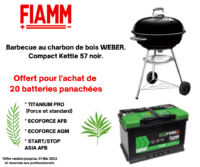 Batteries FIAMM WEBER Barbecue charbon de bois